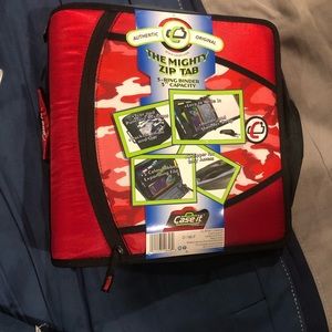 NEW CaseIt The Mighty Zip Tab 3 ring 3” binder
